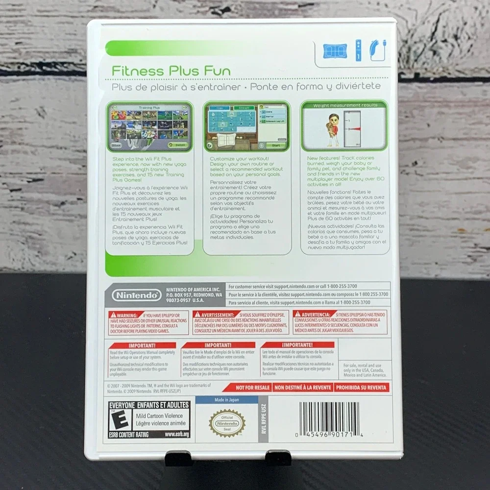 Wii Fit Plus Wii Game New Activities Custom Routines Fitness‎ Exercise